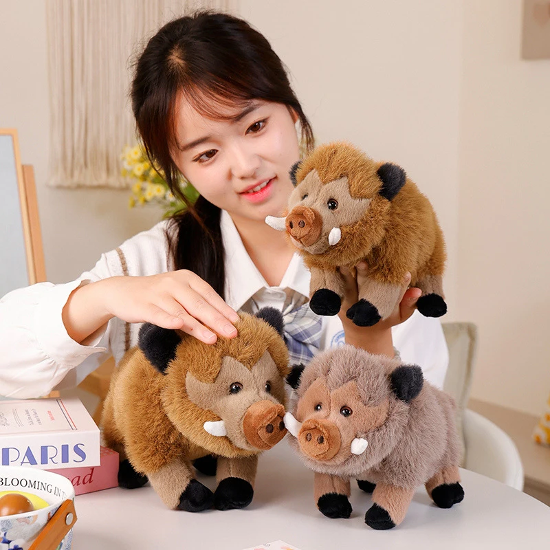 25/30cm 시뮬레이션 멧돼지 플러시 장난감 귀여운 소파 쿠션 홈 장식 사랑스러운 인형 장난감 어린이 선물