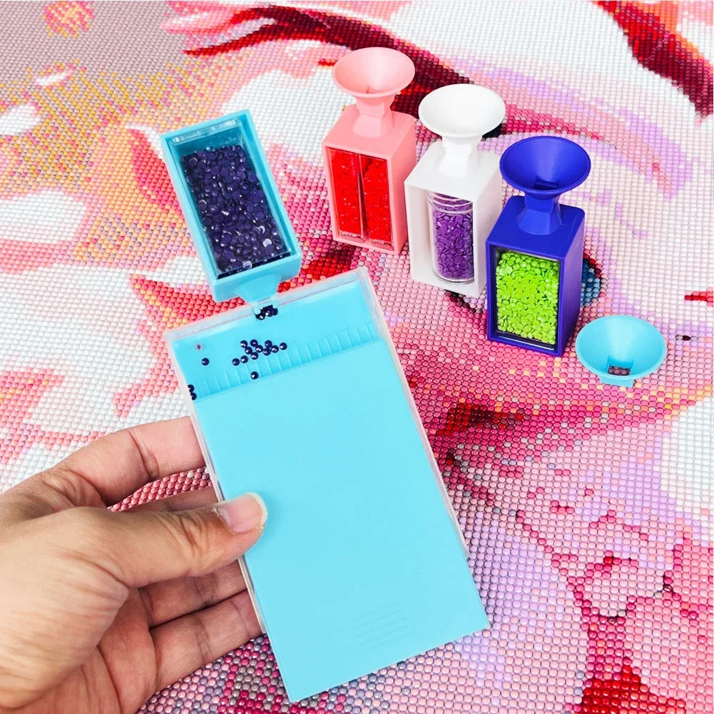 5D DIY Diamond Painting Tray with Drills Funnel Diamond Painting Tool Tray Diamond Painting Accessories and Tools for Adults