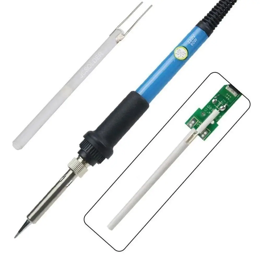 Adjustable Temperature Soldering Iron Heater Short/Long Wire 220V 80W 60W 100W Internal Heating Element For 908 908S Solder Tool gas welding equipment