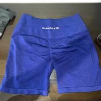 Alpha Women’s Amplify Shorts 4" Black Stretch Gym Active Workout Scrunch Butt Yoga Seamless Leggings  Workout Shorts