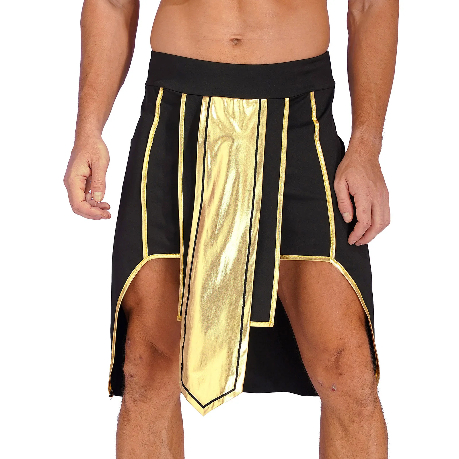 

Egypt Priest Cosplay Party Costume Hem Skirt for Mens Egyptian Pharaoh Cosplay Skirt Costume Ancient Carnival Roleplay Outfit