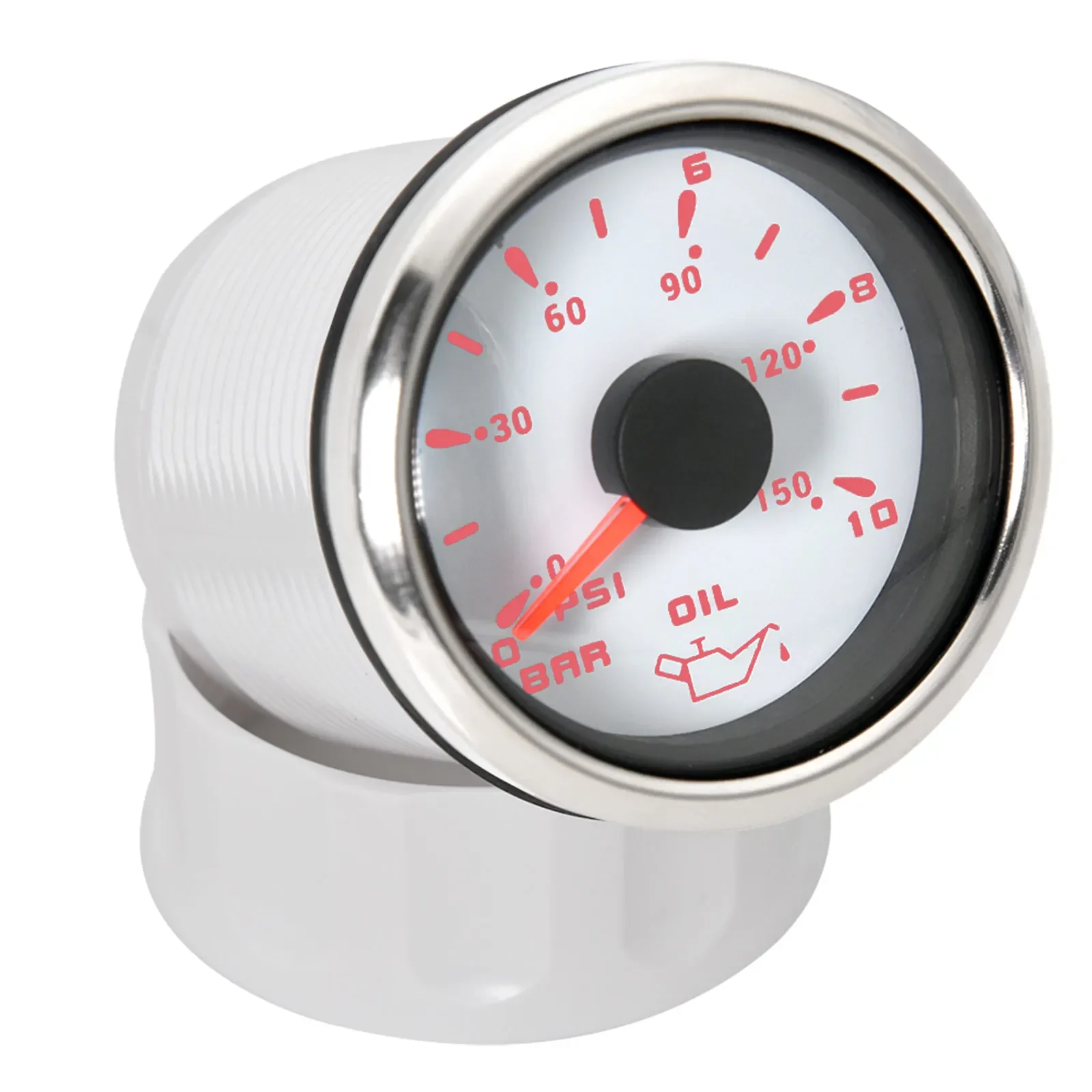 7 Color Light 52MM Pointer Oil Press Meter 0~10 Bar 0~150 PSI Oil Pressure Gauge