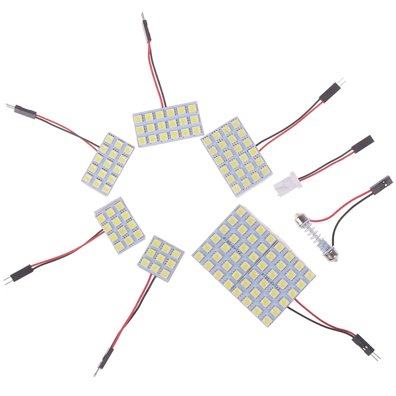 BA9S T10 5W 5050 SMD LED Car Led Vehicle Panel Lamp Auto Interior Reading Lamp Bulb Light Dome Festoon light DC 12V