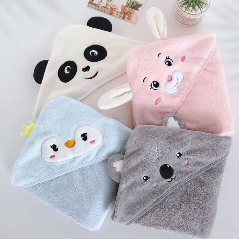 Baby Bath Towel Hooded Elephant Bath Towel for Baby Newborn Kid Bathrobe SuperSoft Sleeping Swaddle Wrap Blanket Infant Boy Girl