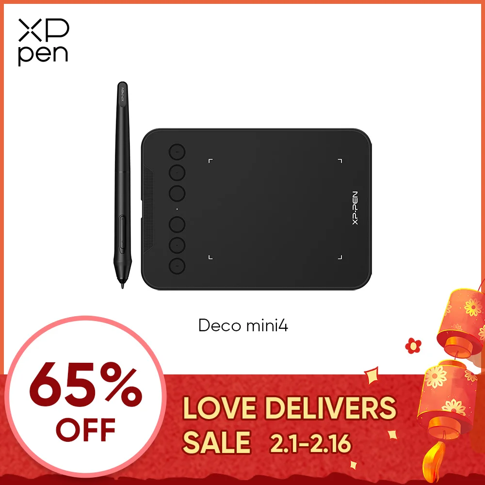 Xppen New Deco Mini4 Tavoletta Grafica Digitale Tavolette Usb 8192 Livelli Android Mac Windows Firma Istruzione Online
