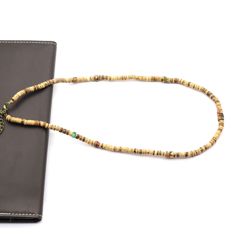 Punk Männer Halskette 6mm Natürliche Onyx Karte Tiger eye Halskette 19 Zoll Lange Halskette Homme Gothic Schädel Halskette Zubehör geschenk – Detail 7