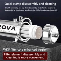 BROVA สูงทั้งบ้านน้ํา UF Purification System 8500L/H สแตนเลสกรองแร่ Reusable PVDF ยาวนานกว่า 5 ปี 6