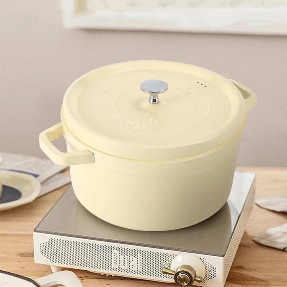 

Multifunctional Refined Iron Pot Thickened Gradient Stewed Pot Multifunctional Non stick Double Ear Soup Pot