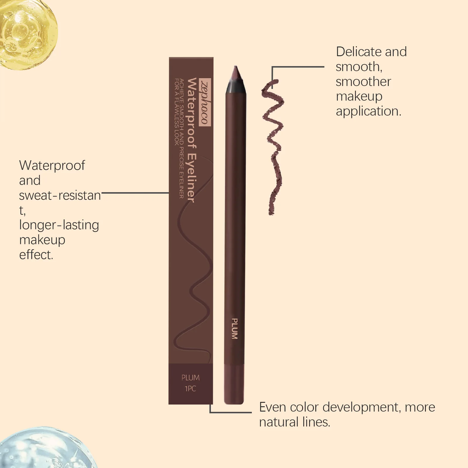 Waterproof Matte Eyeliner Gel Pen Precise Quick Dry Eye Makeup_voghion.com
