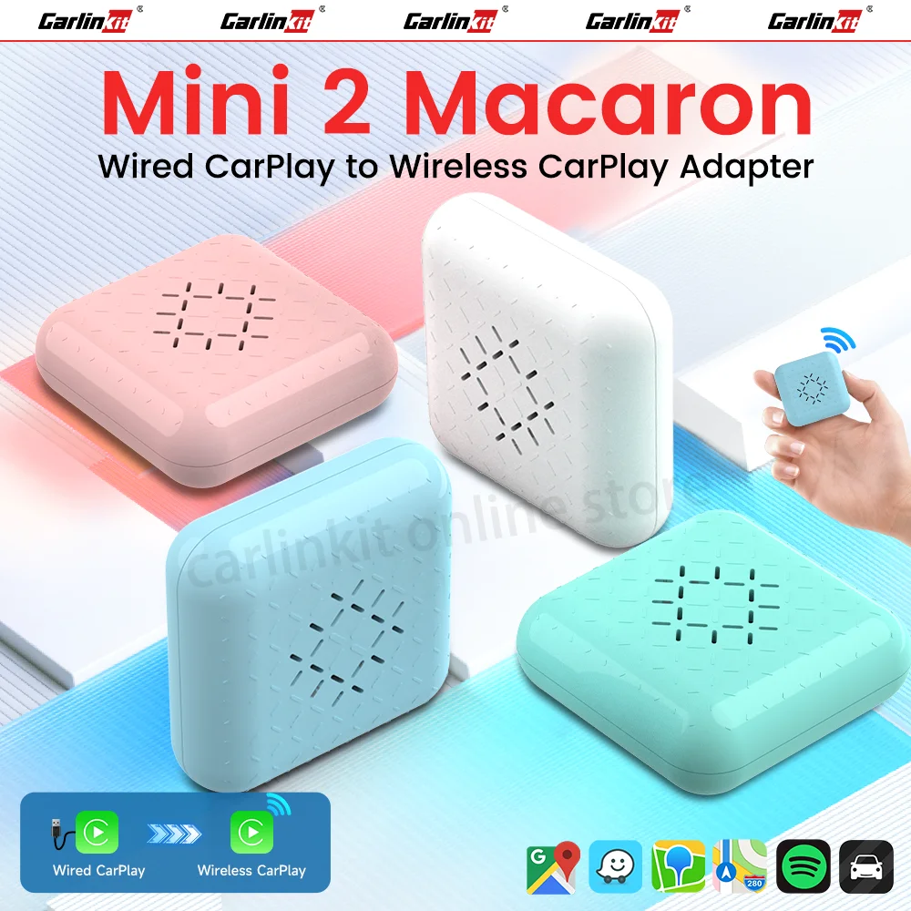 Carlinkit 5.0 Mini2 Carplay Adattatore Wireless Carplay Dongle Per Autoradio Oem Con Connessione Cablata Apple Carplay Wifi Bt