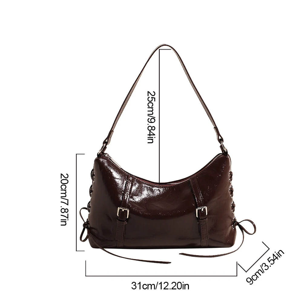 Shoulder Bag for Women With Inner Pocket Crossbody Bag PU Leather Handbag Adjustable Strap Satchel Bag for Work Travel