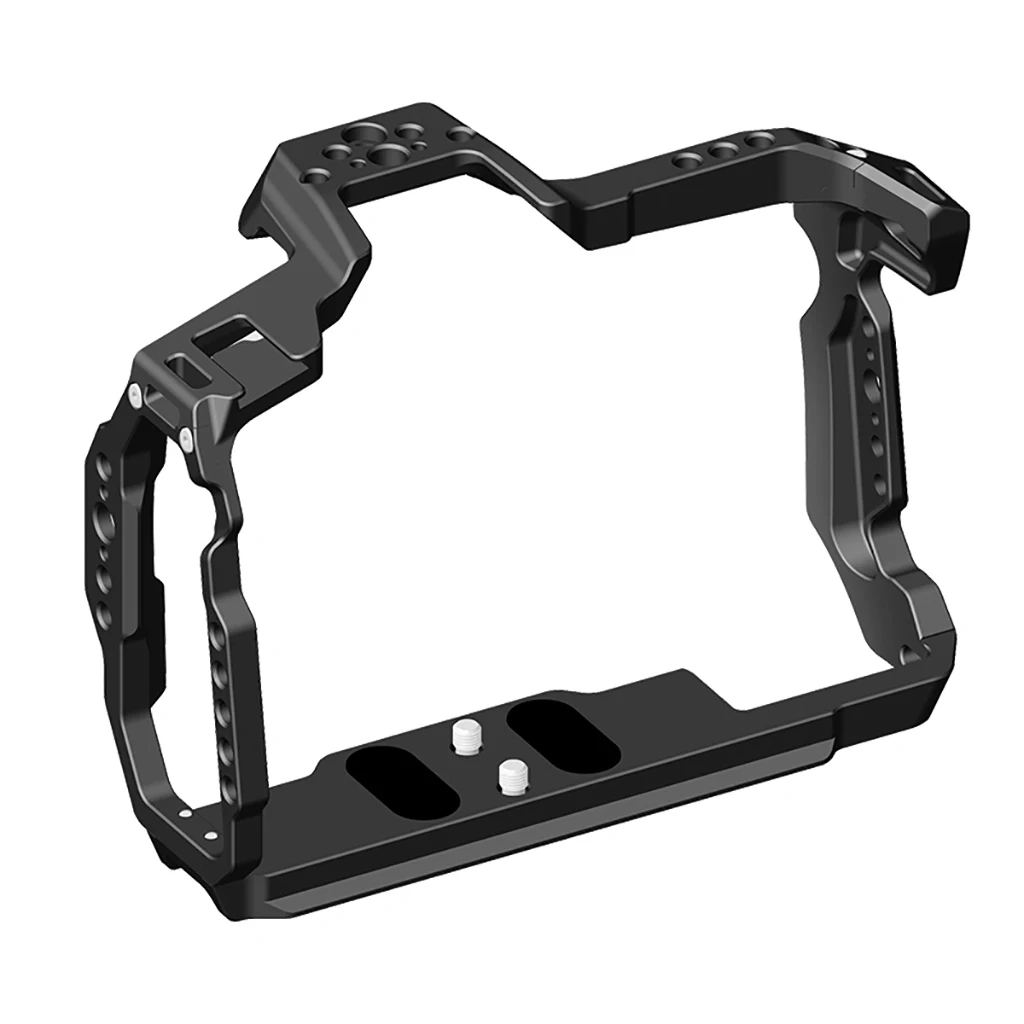 Description Picture 4 of itemCamera Cage for BMPCC 6K Pro with Cold Shoe Mount 1/4 3/8 Screw Hole Expansio for Blackmagic Pocket Cinema Camera 6K Pro DSLR