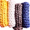 100g Coarse Yarn Thick Super Bulky Chunky Yarn Knitting Roving Spinning Yarn for DIY Blankets Rugs Pillow Making 3