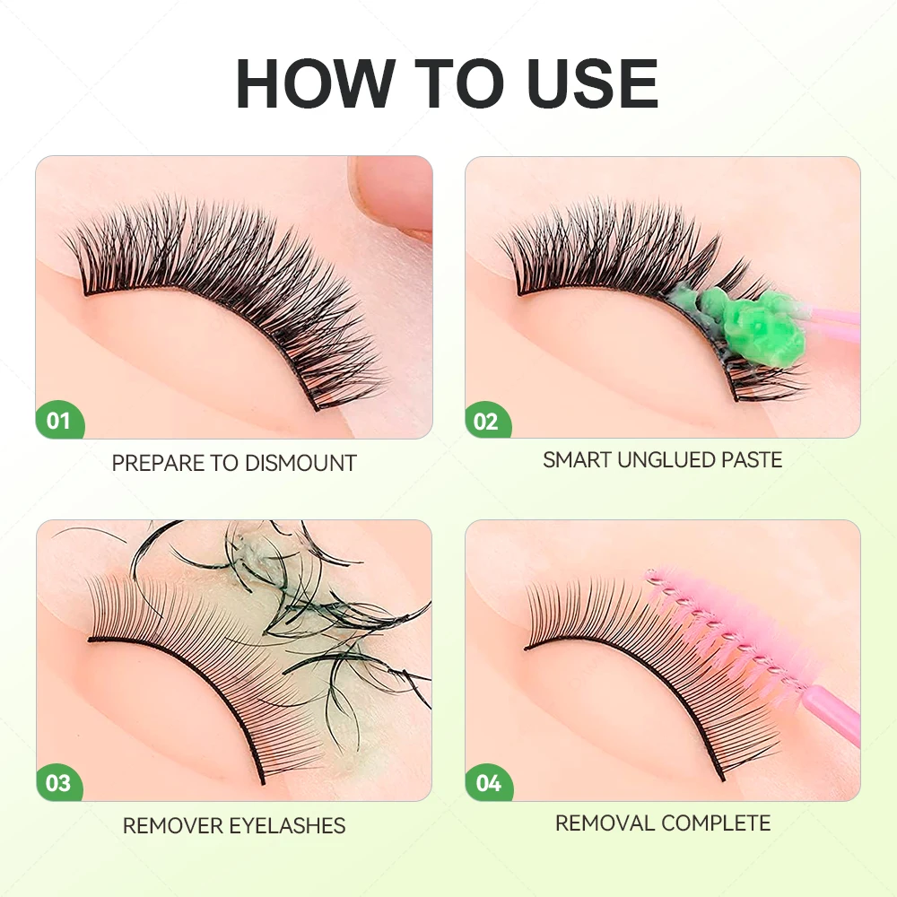 1Pcs 5g Eyelashes Extensions Remover Professional Fruit Flavour Lash Removal Cream Fast Cleaning Lashes Adhesive Makeup Tools 2