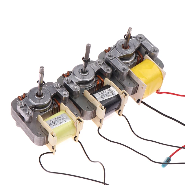 มอเตอร์พัดลมแบบมีฉนวน 1 ชิ้น รุ่น ZL-YJF6016C ใช้ไฟ AC 220V/110V สำหรับเปลี่ยนทดแทนมอเตอร์พัดลมในเครื่องทำบาธบอมบ์, ชิ้นส่วนเตาไมโครเวฟ ประหยัดพลังงานสูง 1