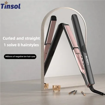 2 in 1 hair straightener with vibrating anion hair care 5 temperature settings