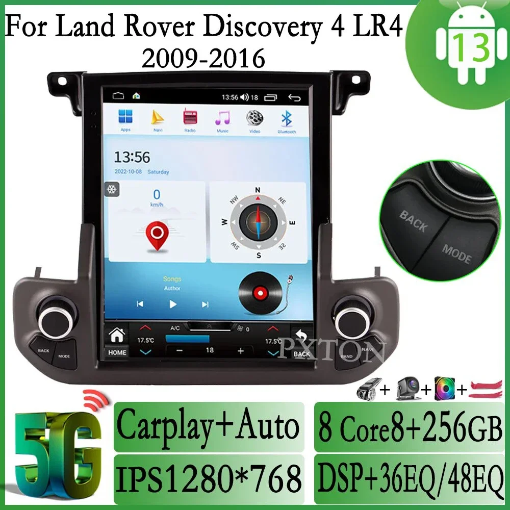 

Pxton Carplay For Land Rover Discovery 4 LR4 2009-2016 Android 13 Car Radio Tesla Screen DVD Multimedia Stereo Auto Navigation