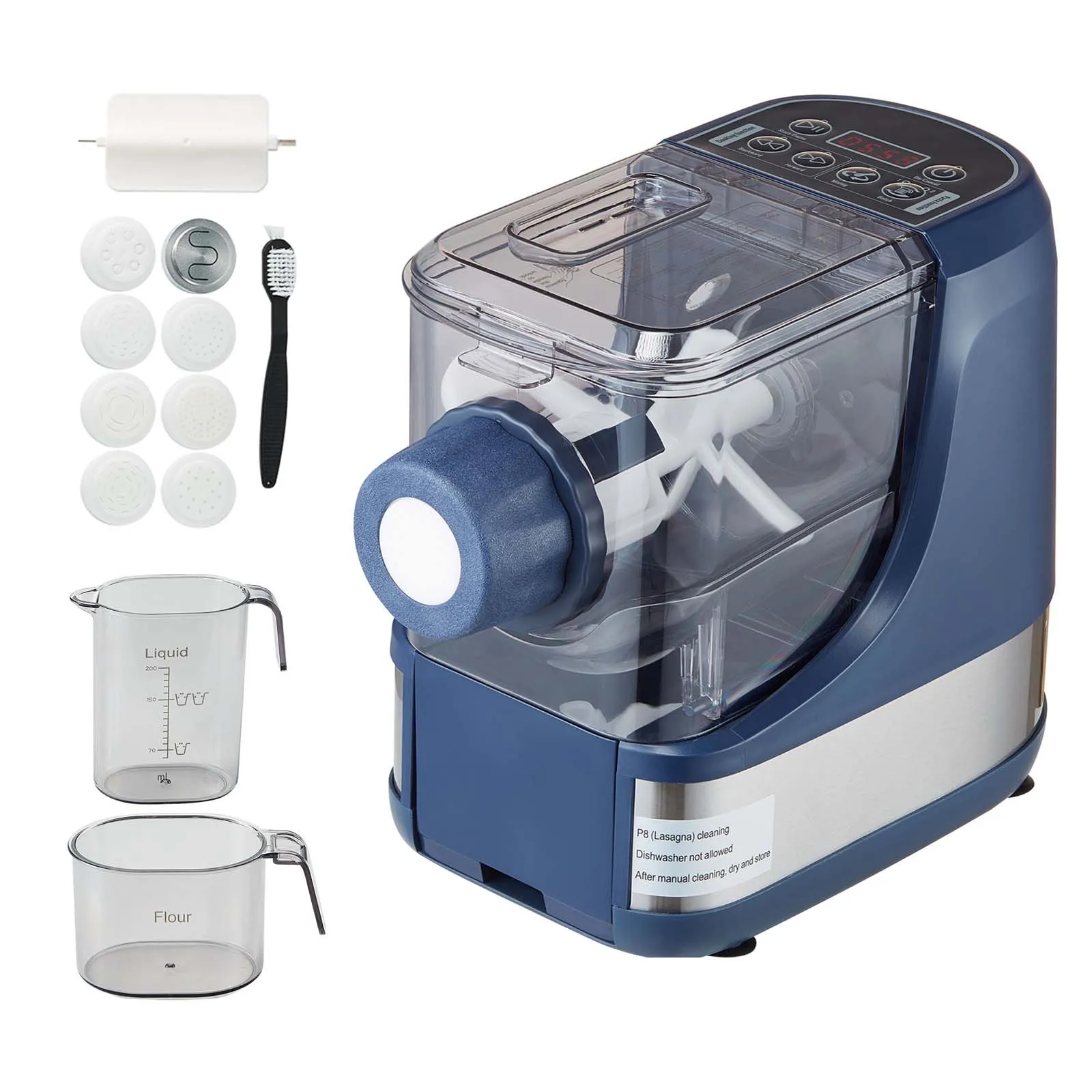 SucceBuy Electric Pasta Maker Automatic Noodle Maker Machine with 4 Intelligent Modes 500g Flour Capacity Pasta Maker Machine 1