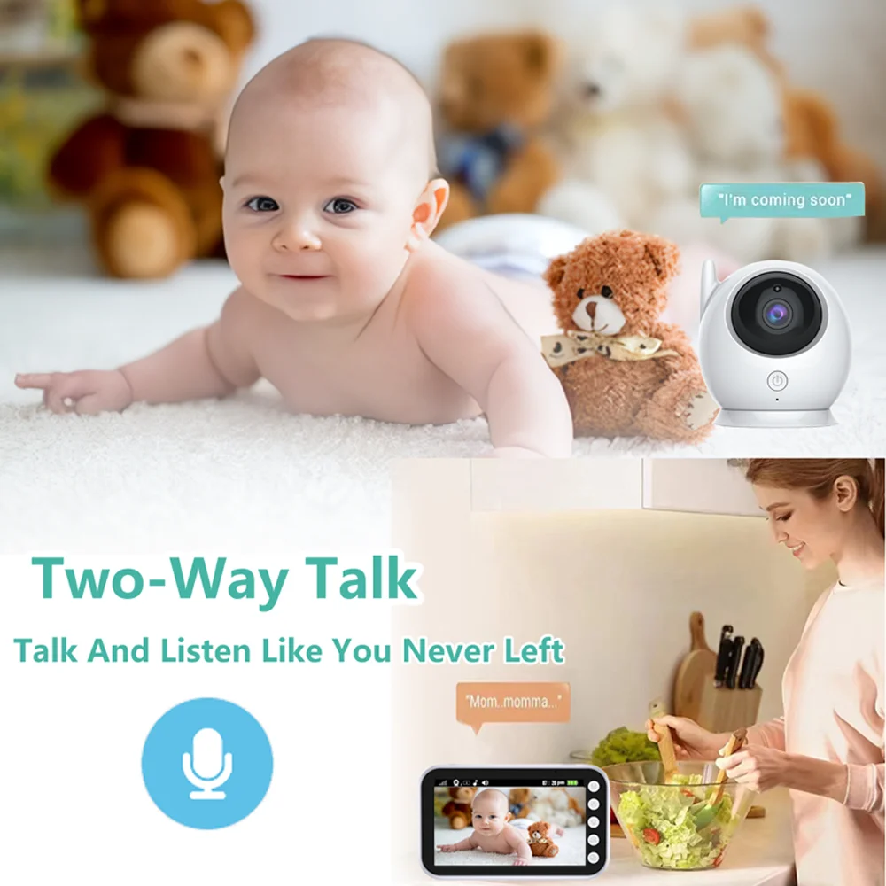 4.3 inch 2000mAh Battery Baby Monitor Camera Video Two Way Audio Intercom Auto Night Vision Kids Security Camera Babysitte wireless baby monitor video baby monitor