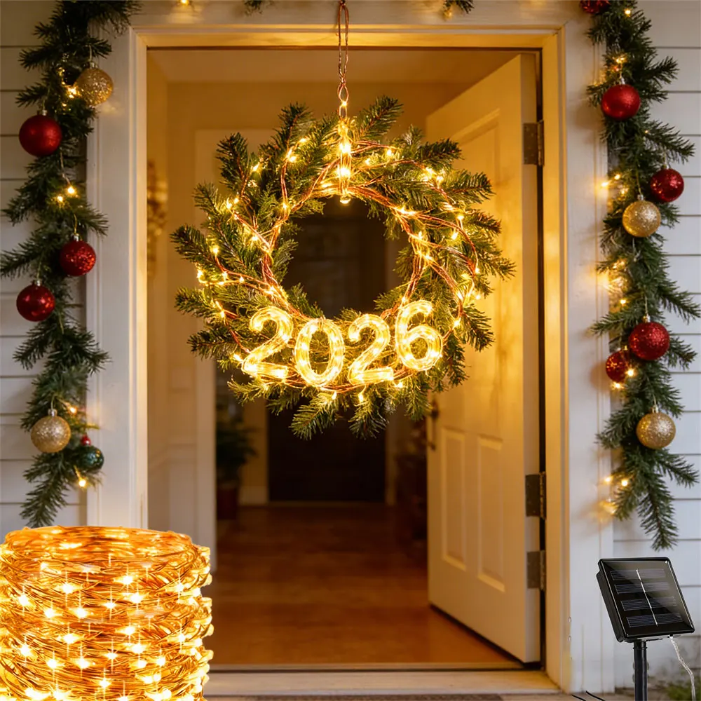 Enchanting LED Solar Fairy String Lights - Outdoor & Indoor Decorative Wire Garland