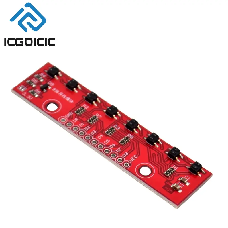 1-10PCS 8-Channels Infrared Line Tracking Sensor Module – Digital Output for Arduino Smart Car Robot DIY Projects image 4