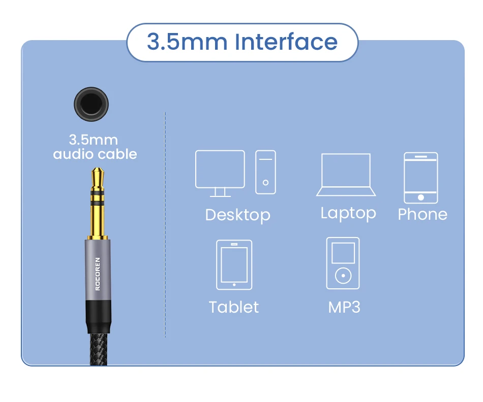 Sa85f9984b98845d28704db0d1dfbe1036 Rocoren Câble RCA 3.5mm vers 2RCA – Splitter Audio Stéréo Haute Qualité