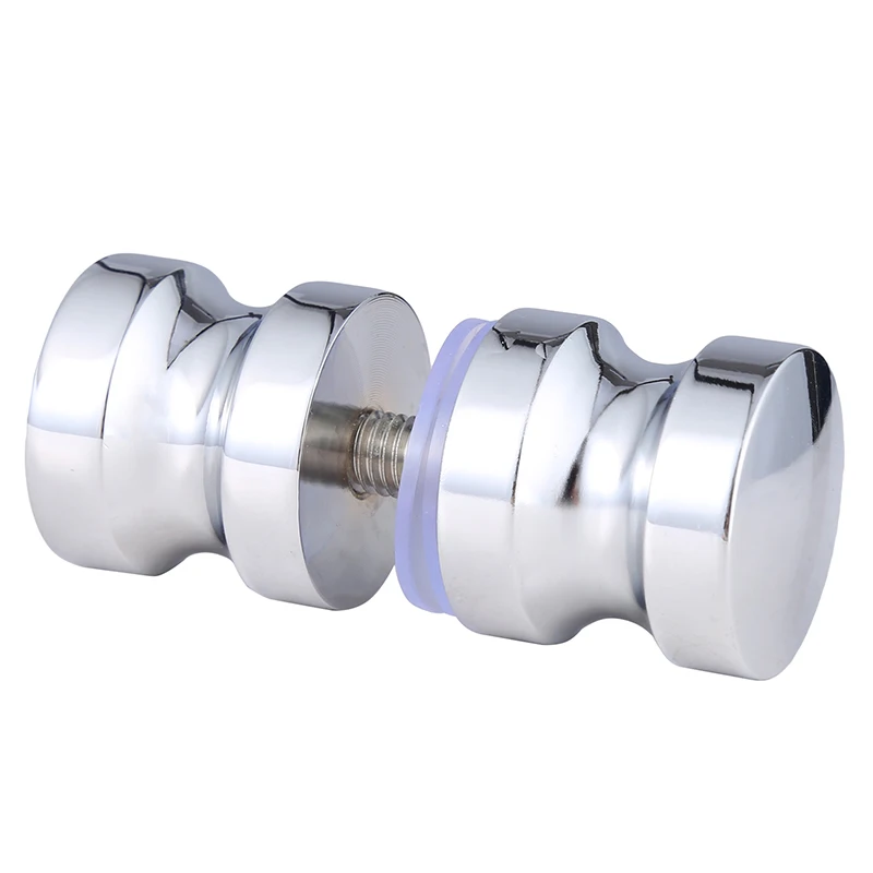 Stainless Steel Back-to-Back Glass Door Knob Puller Push Bathroom Shower Handle 3 Types door handles shower handle shower handles