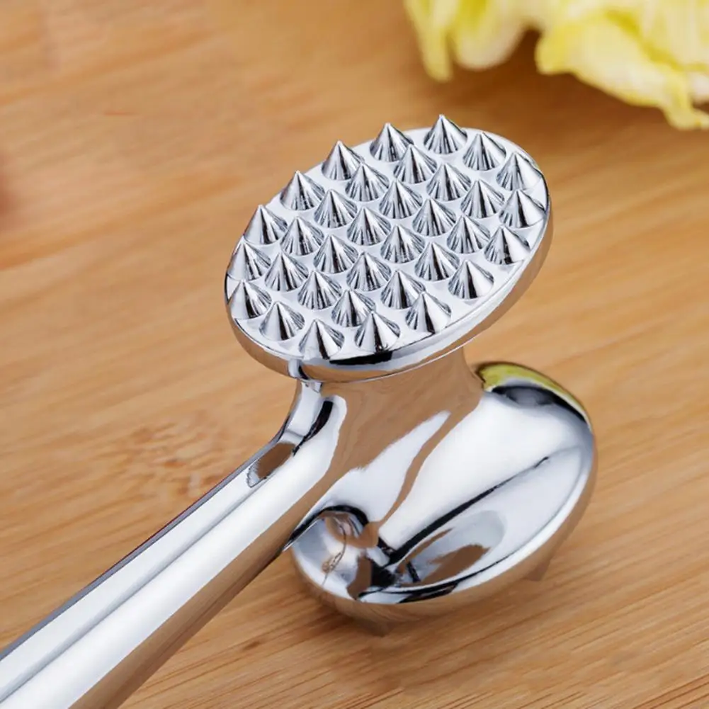 Meat Tenderizer Hammer Dual-Sided Mirror Polished Comfortable Grip Pounder Heavy Duty Pounder Tool For Steak Fish