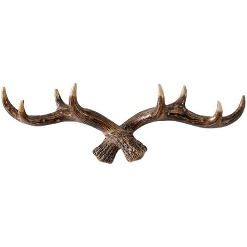 

Big Deal Vintage Deer Antlers Wall Hooks -28Cm Wall Mounted Clothes Hanger Coat Rack Key Holder For Decorative Wall Hook