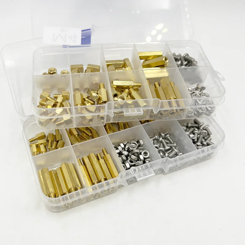 Kit Distanziali E Viti M3 In Nylon Esagonali Assortiti Varie Lunghezze
