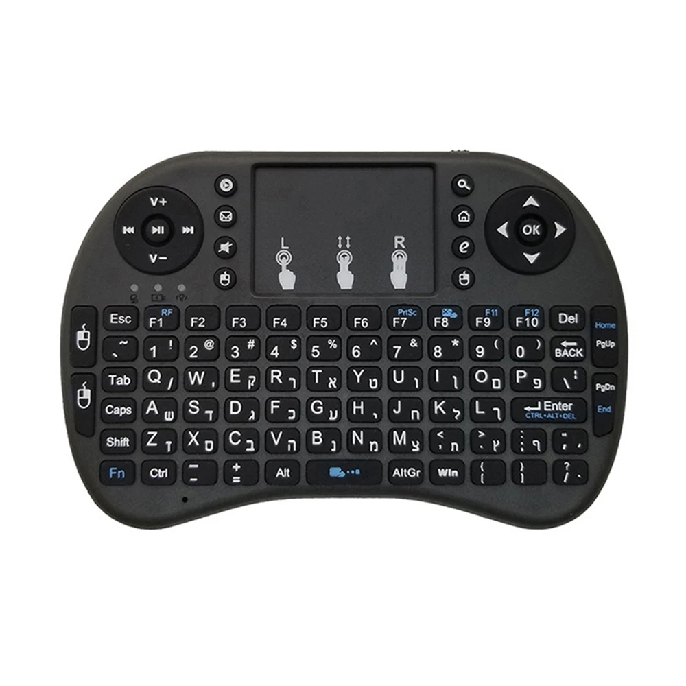 inglês, russo, 2.4g, para caixa de tv android, pc, i8, novo