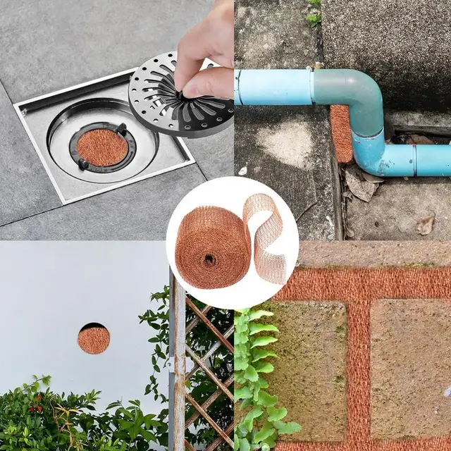 Rézháló -Csigák Szalag Rugalmas, Tiszta Rézkerítés Csigák Egerek Mókus Kerti Növények Védik Az Állati Visszataszító 6 M/Ft -T - Image 3