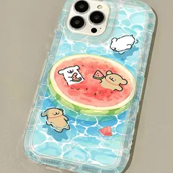Charming Lovely Line Dog Design TPU Soft Phone Case for S22 Plus (1)