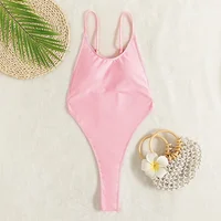 Sexy One Piece Swimsuit For Women Thong Bathing Suit String Back Bikini High Cut Out Monokini Swimwear Femme Beach Wear Bather