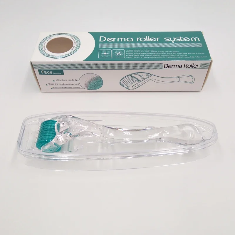 Derma Roller DRS 192 Real Needle Derma Roller System Microneedle for Hair Regrowth Beard Growth Anti Hair Loss Treatment Facial Mesotherapy
