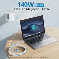 140W USB C to Magnetic 3 Cable, Charger for Mac Book Pro 16,15,14,13 inch,2021-2023 M1 M2 Mac Book Air Laptop Power Adapter - Image 2