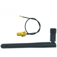 2.4GHz 3dBi WiFi 2.4g 안테나 RP-SMA 남성형 무선 공유기+ 17cm PCI U.FL IPX - RP SMA 남성형 피그테일 케이블 ESP8266 ESP32