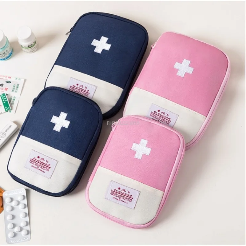 Portable Medicine Bag Cute First Aid Kit Medical Emergency Kits Organizer Outdoor Travel Household Medicine Pill Storage Bag