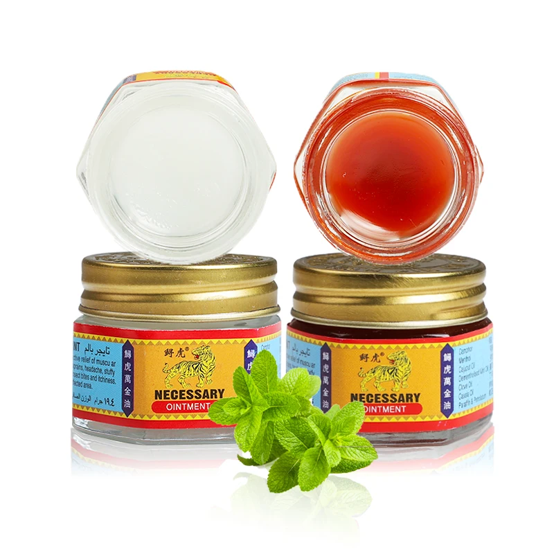 

ZB Red White Tiger Balm Ointment Pain Relief Balm Muscle Neck Waist Shoulder Knee Joint Analgesia Ointment Medical Plaster