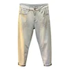American High-End Stylish Men's Jeans 2025 Spring and Autumn New Trendy Brand Patchwork Embroidered Versatile Casual Pants 5