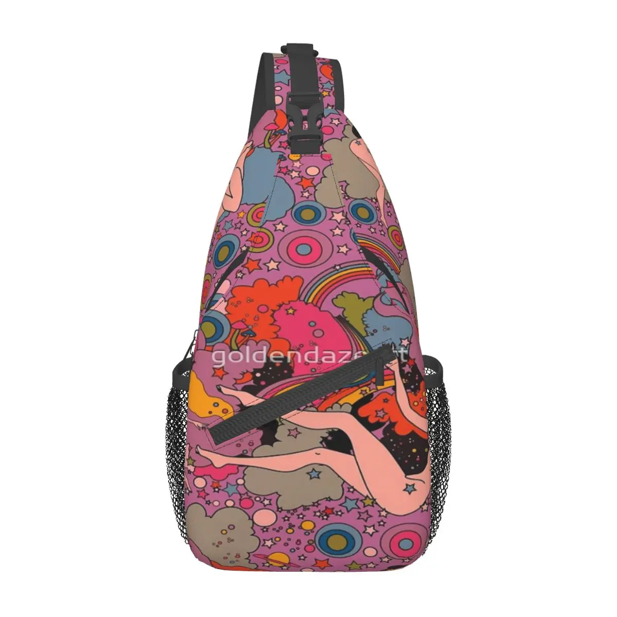 

PINK SPACE VIOLET GIRLS Chest Bag Retro Durable Out Cross chest bag Multi-Style