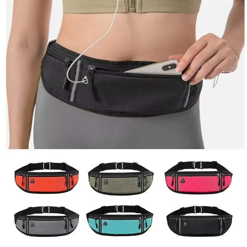 Waterproof Lightweight Reflective Fanny Pack Gym Sports Running Waist Bag