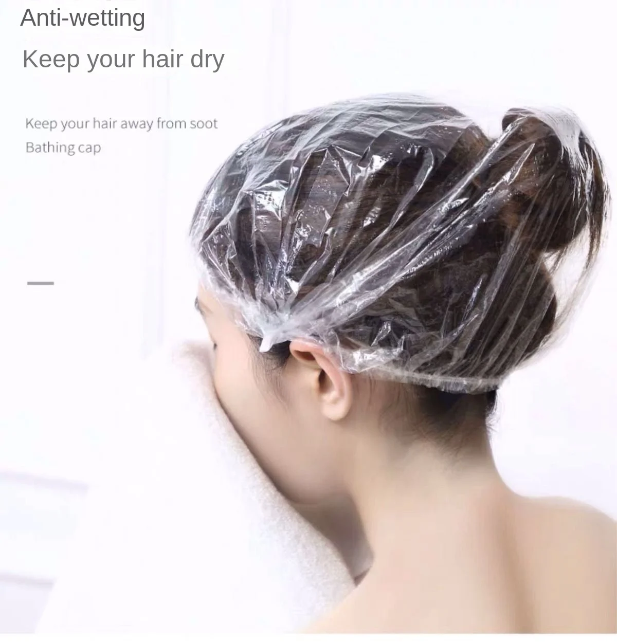 Disposable Shower Cap 100pcs Waterproof Hotel Hair Dye Shower Cap