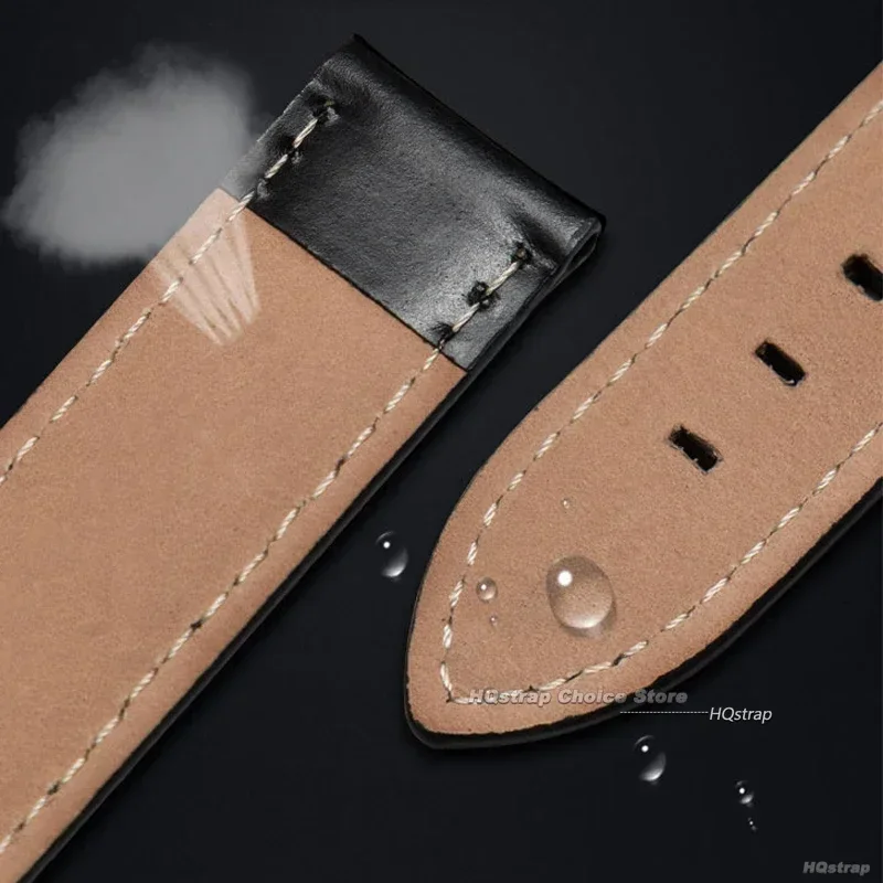 Premium Genuine Leather Watch Strap - Unisex, Multiple Sizes Available