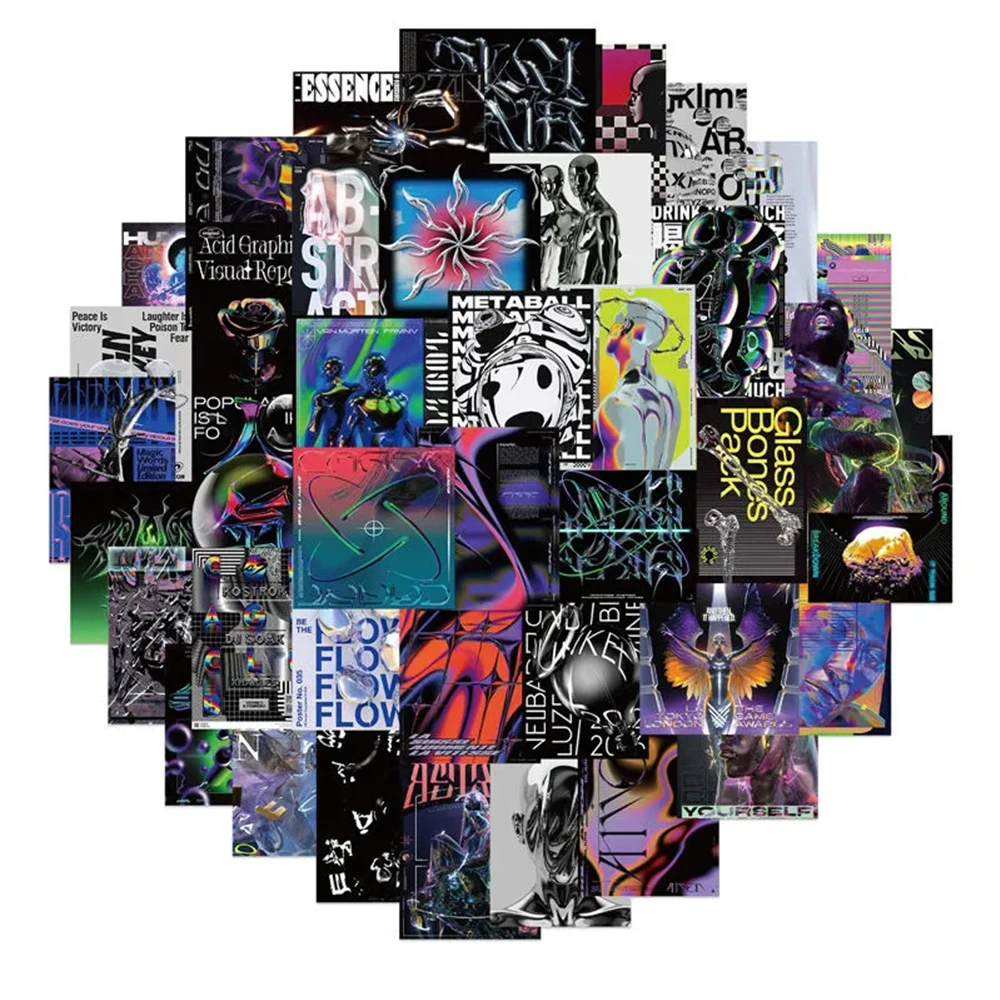 하라주쿠 산성 그래픽 스티커 데칼 DIY 스케이트보드 노트북 기타 휴대폰 수하물 자동차 헬멧 멋진 스티커, 어린이 장난감, 10 개, 20 개, 40 개  Best5