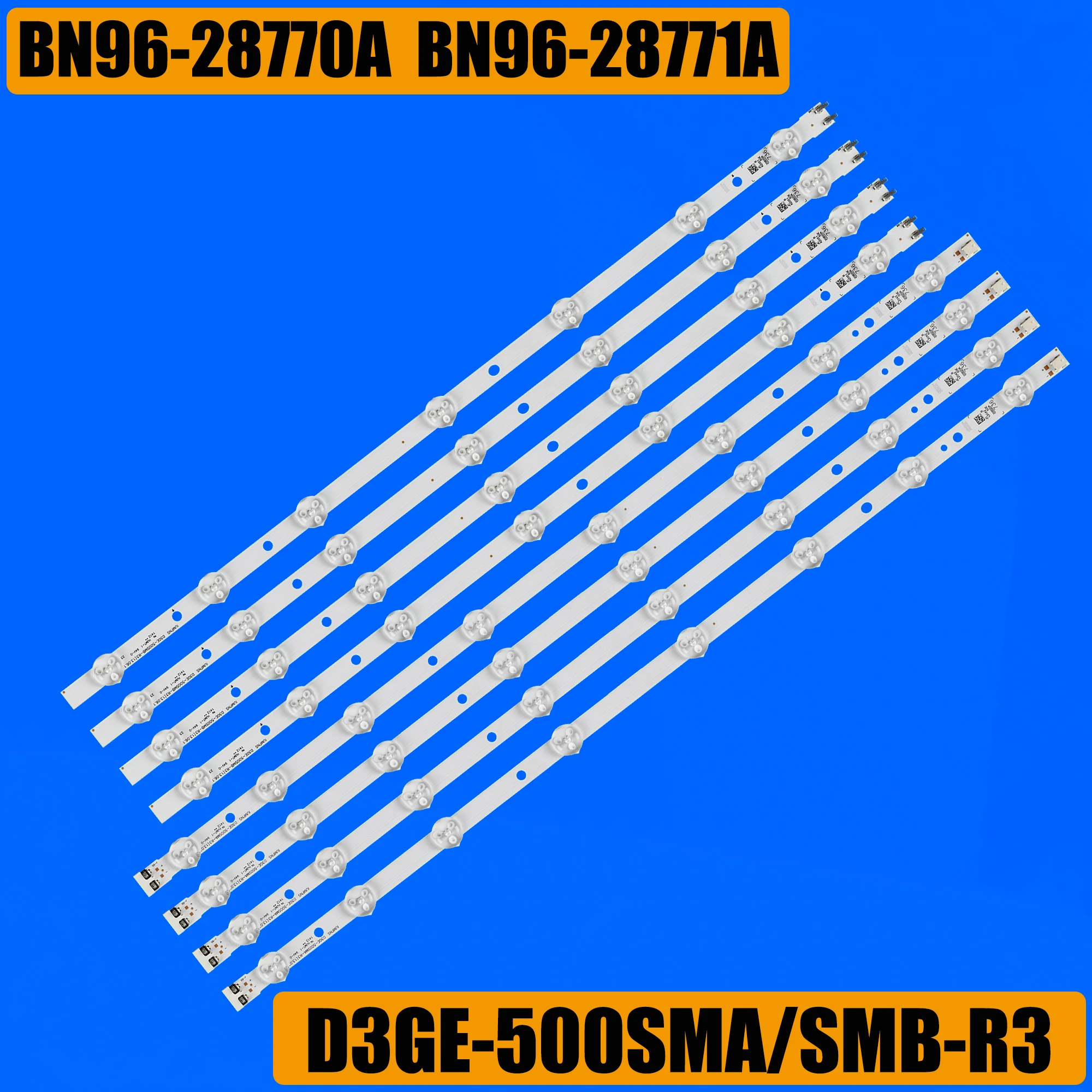 삼성 TV용 LED 백라이트 스트립, UN50J6200 UN50FH5030 UN50FH5303 Nano/R07 D3GE-500SMA-R3 500SMB-R2, 50 인치, 8 개