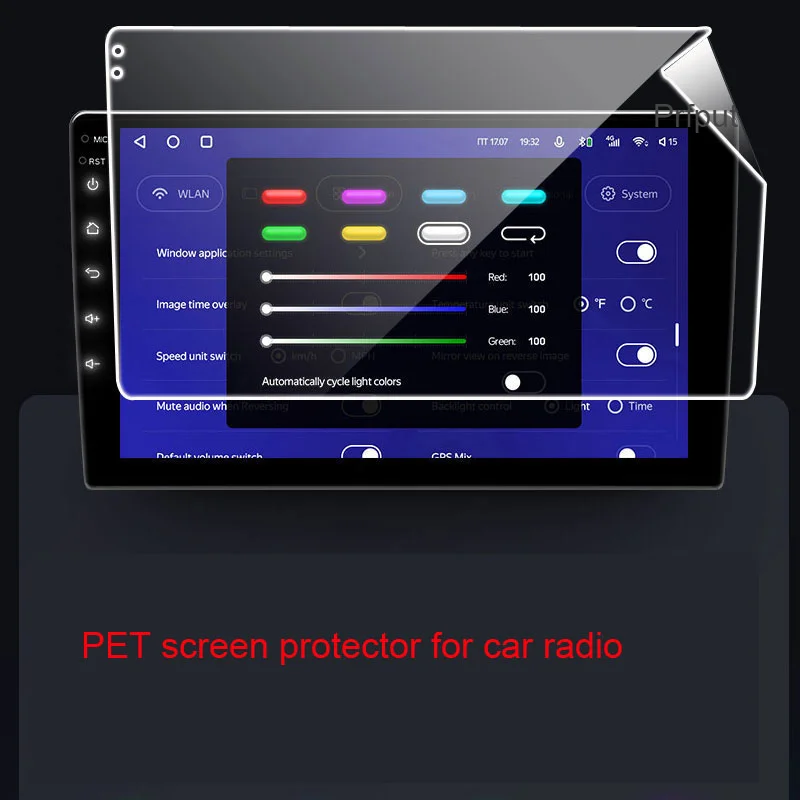 9" 10.1" INCH PET Screen protector Film for TEYES CC2 CC2L Spro 2 DIN GPS Car Radio Multimedia Player Navigation