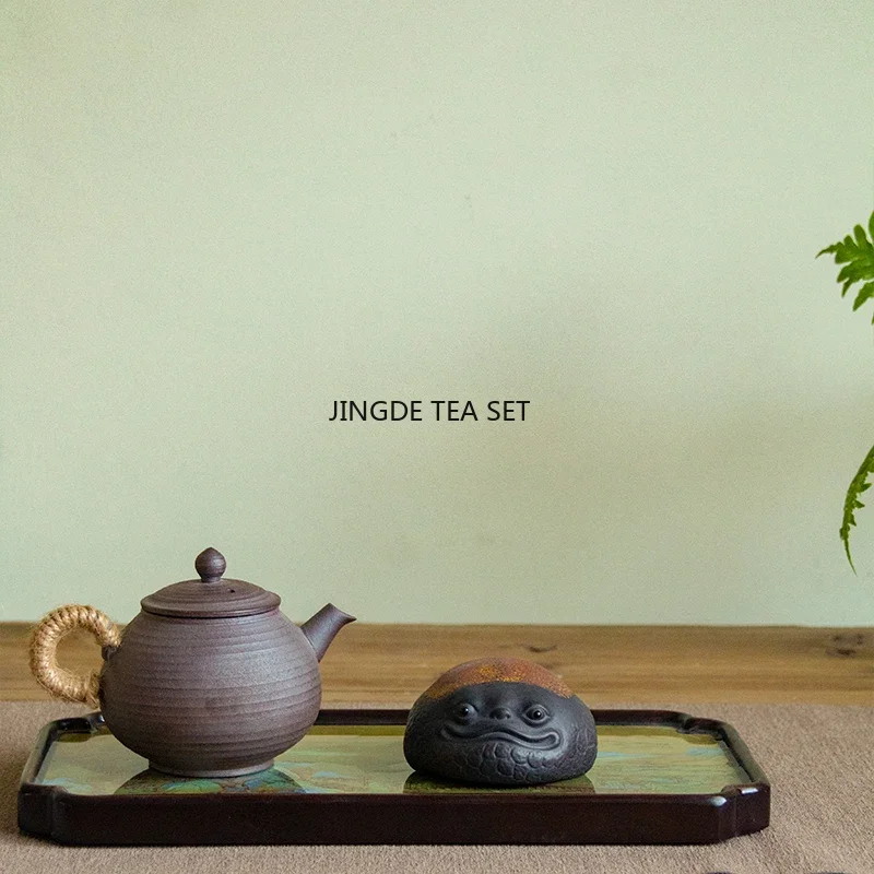 Purple Clay Golden Toad Toad Tea Pet Chinese Lucky Tea Playing Tea Desktop Accessories