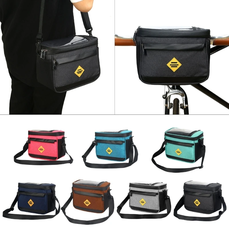 Bike Handlebar Bag Waterproof Bike Front Bag Phone BagTouch-Screen Bicycle-Insulation Bag Scooter Front Bag-Gifts
