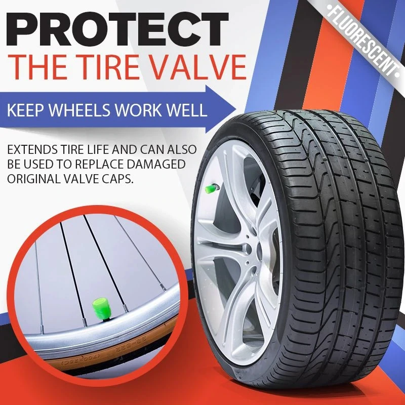 

Universal Luminous Valve Cap Plastic ABS Dust-proof Decorative Tires Accessories Tyre Stem Covers Applicable Car Motorcycle Bike